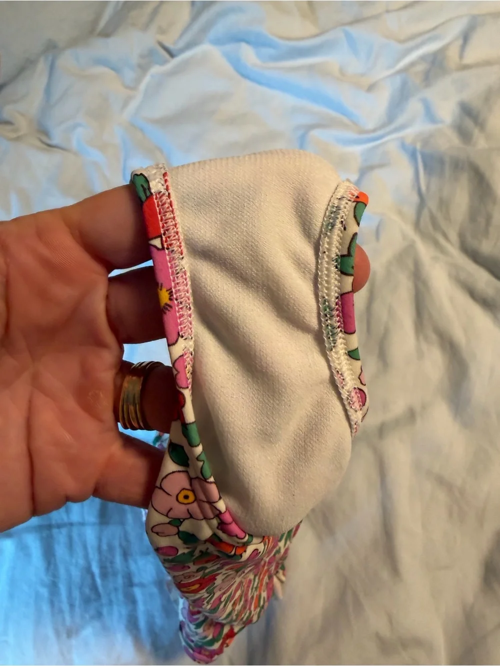Mini Boden Hallie Frill Strap Swimsuit, 3-4 years